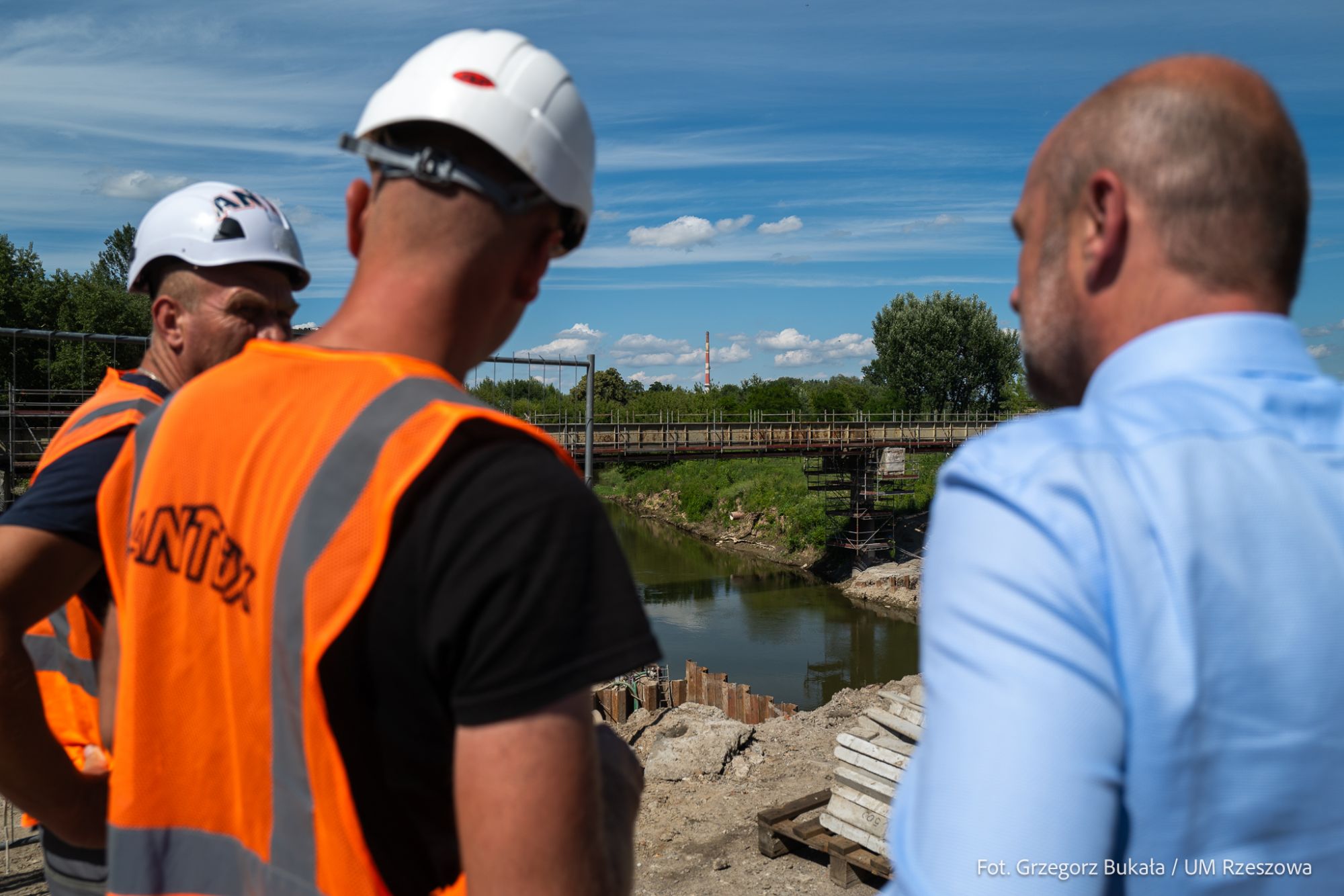 zdjęcie z placu budowy Wisłokostrady w Rzeszowie,fot. Gegorz Bukała, Urząd Miasta Rzeszowa
